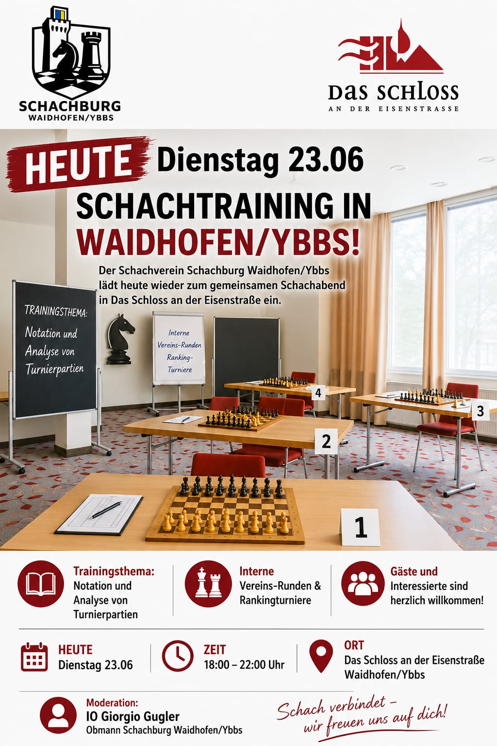 SCHACHTRAINING IN WAIDHOFEN/YBBS!